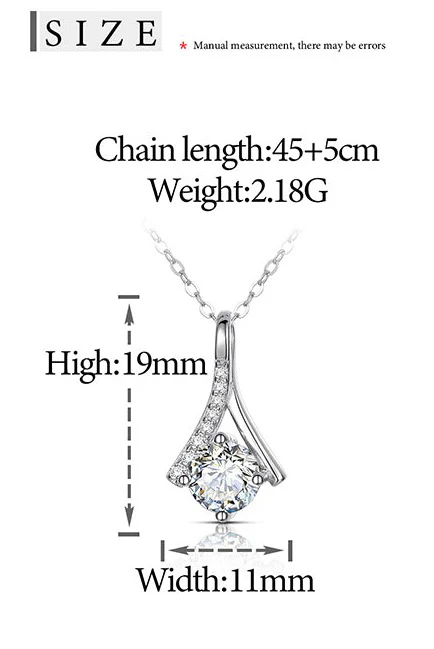 1CT MOISSANITE DIAMOND SOLITAIRE PENDANT NECKLACE IN STERLING SILVER - Image 6