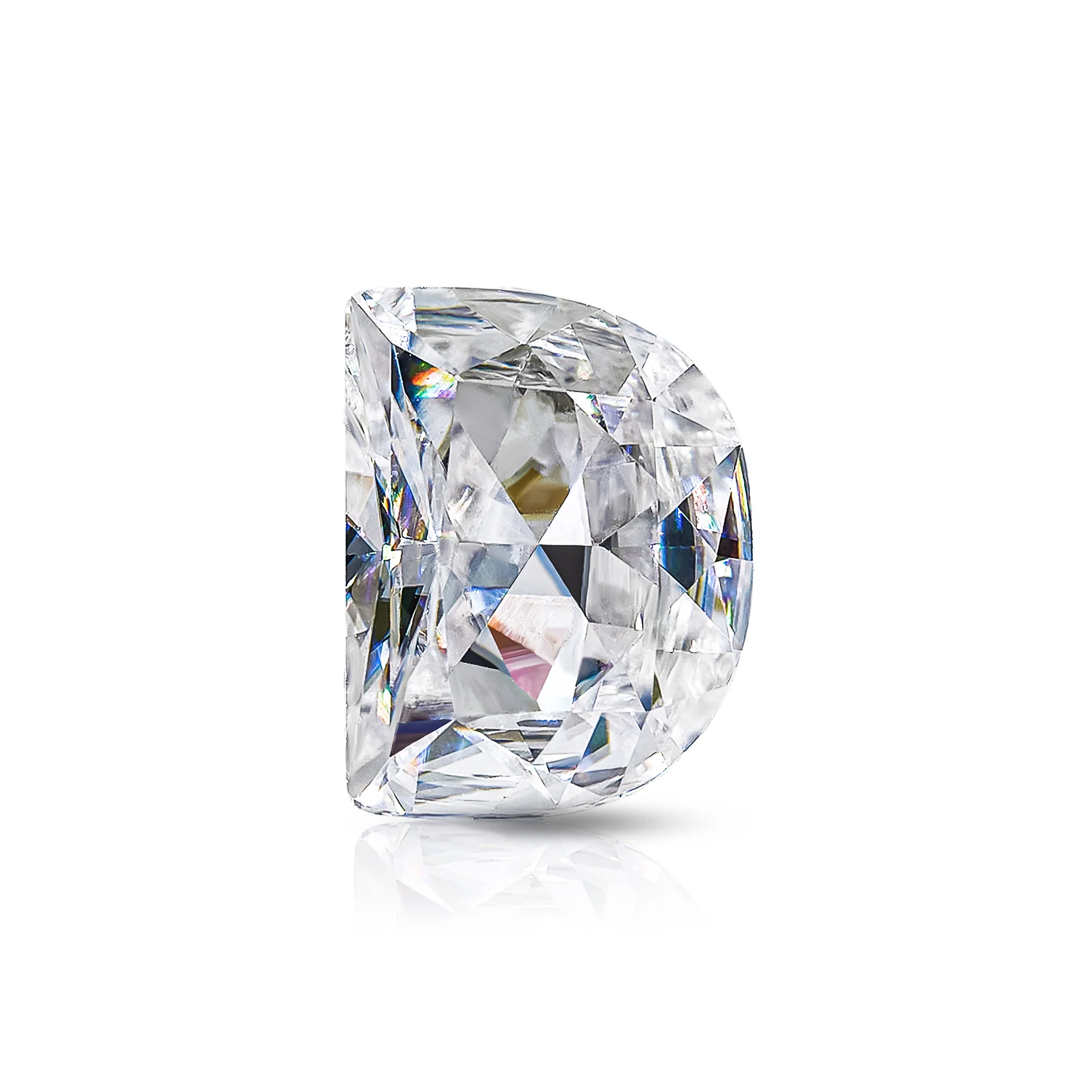 4CT MOISSANITE INITIAL EARRING IN SOLID GOLD - Image 11