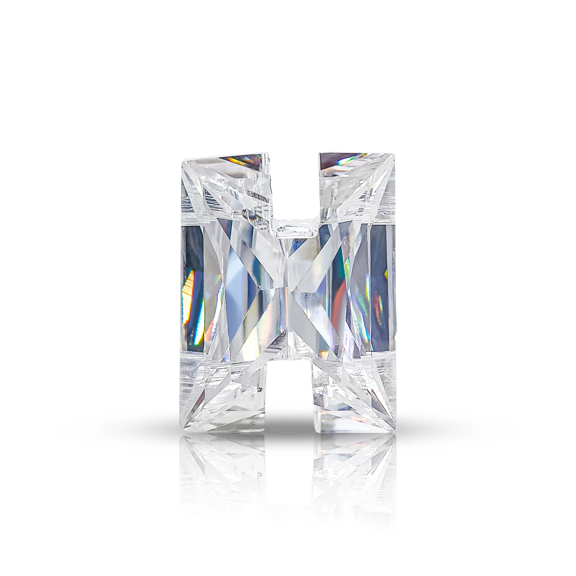 4CT MOISSANITE INITIAL EARRING IN SOLID GOLD - Image 14