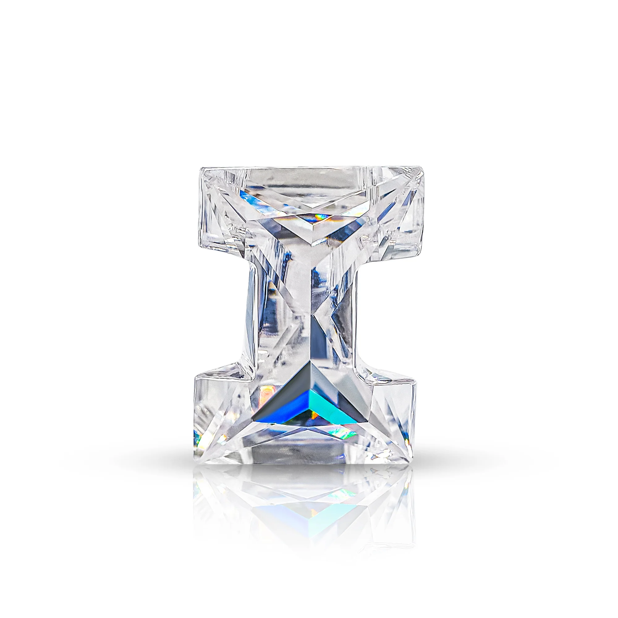 4CT MOISSANITE INITIAL EARRING IN SOLID GOLD - Image 15
