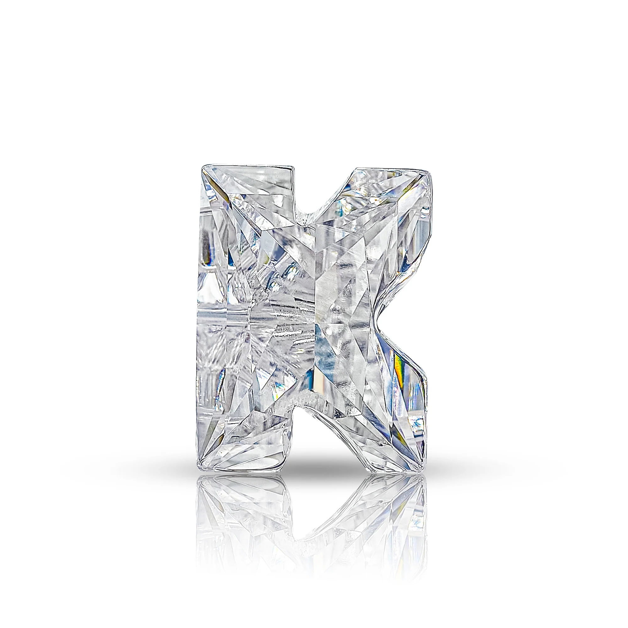4CT MOISSANITE INITIAL EARRING IN SOLID GOLD - Image 17