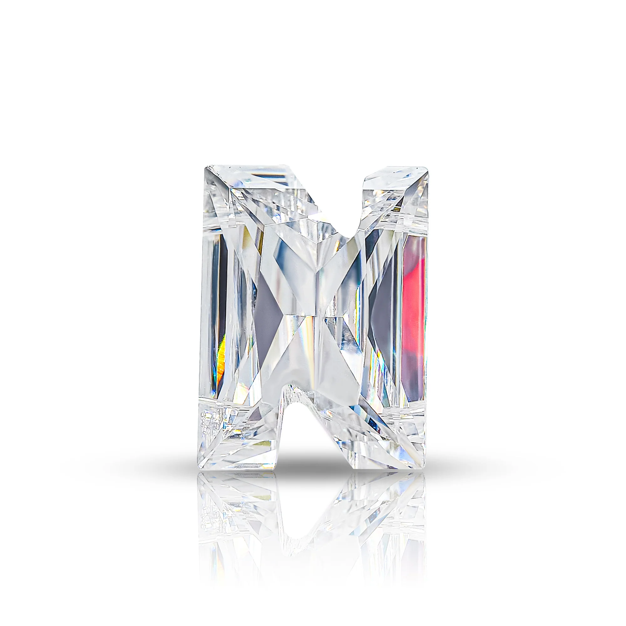 4CT MOISSANITE INITIAL EARRING IN SOLID GOLD - Image 19