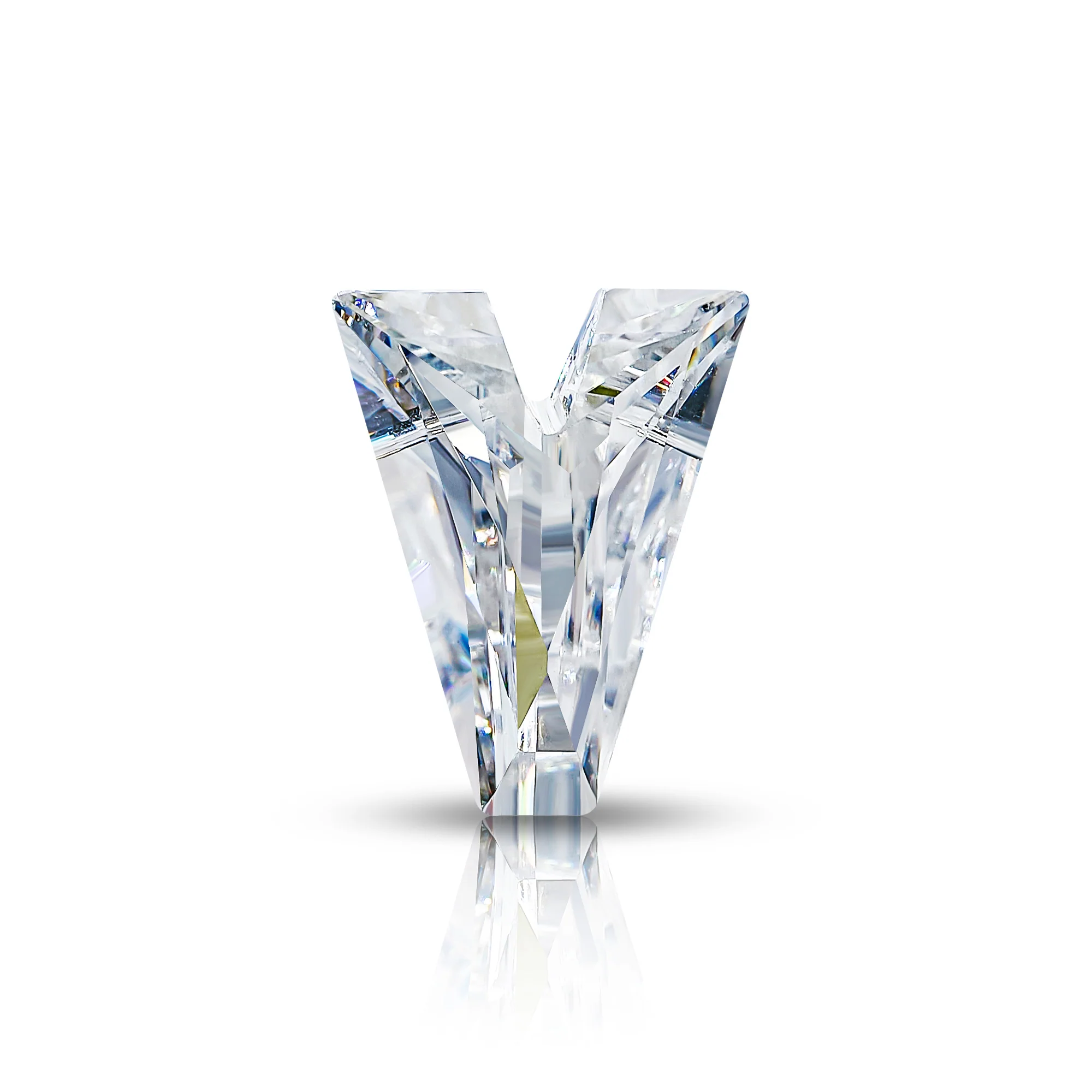 4CT MOISSANITE INITIAL EARRING IN SOLID GOLD - Image 20