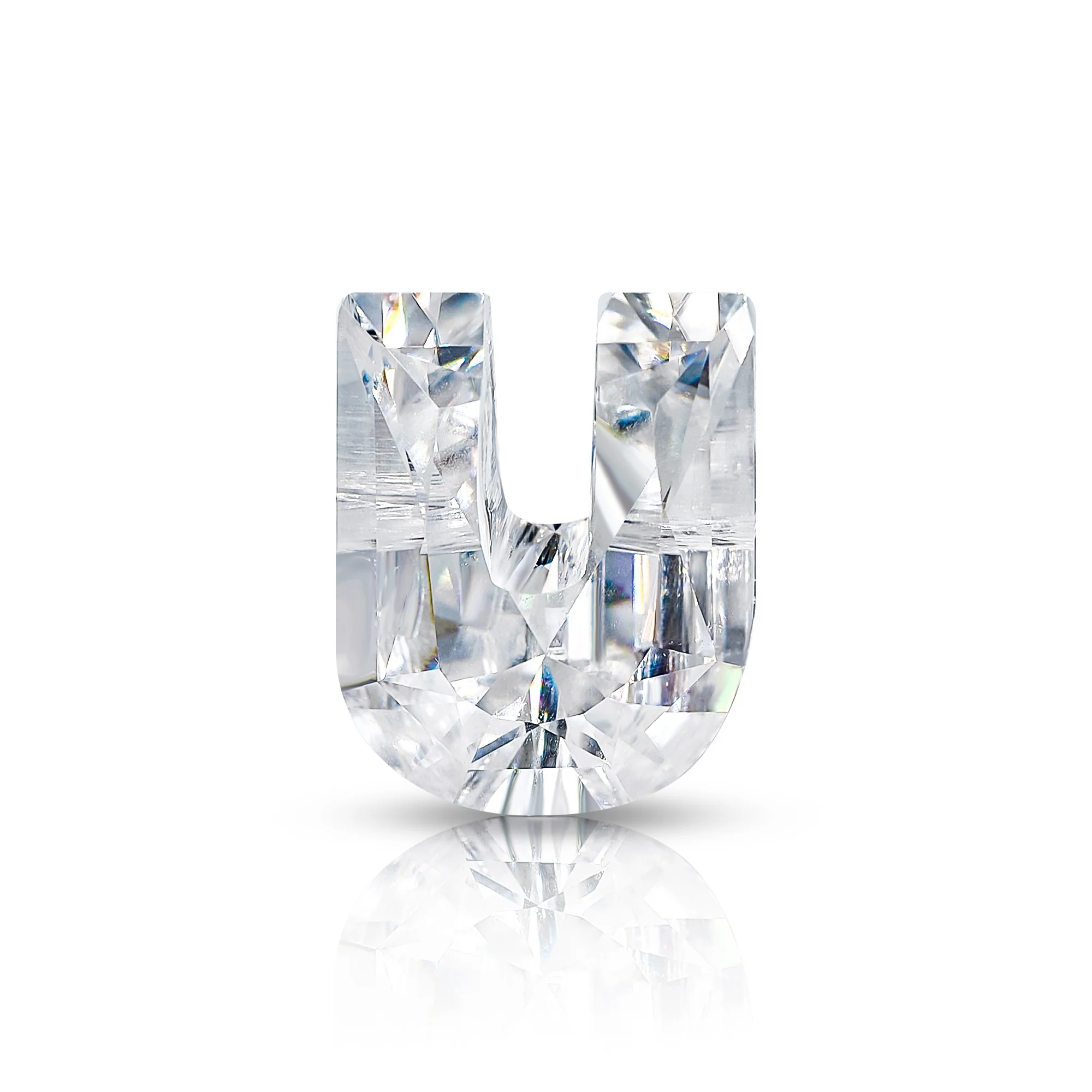 4CT MOISSANITE INITIAL EARRING IN SOLID GOLD - Image 21