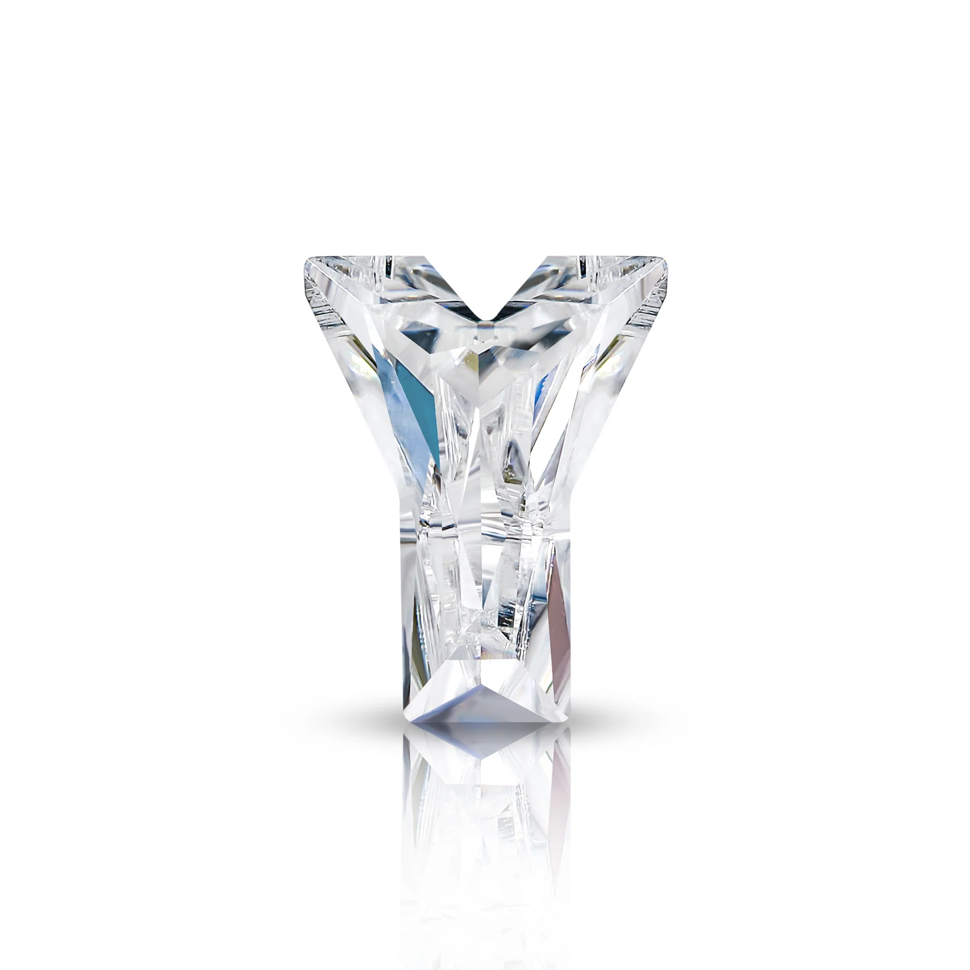 4CT MOISSANITE INITIAL EARRING IN SOLID GOLD - Image 24