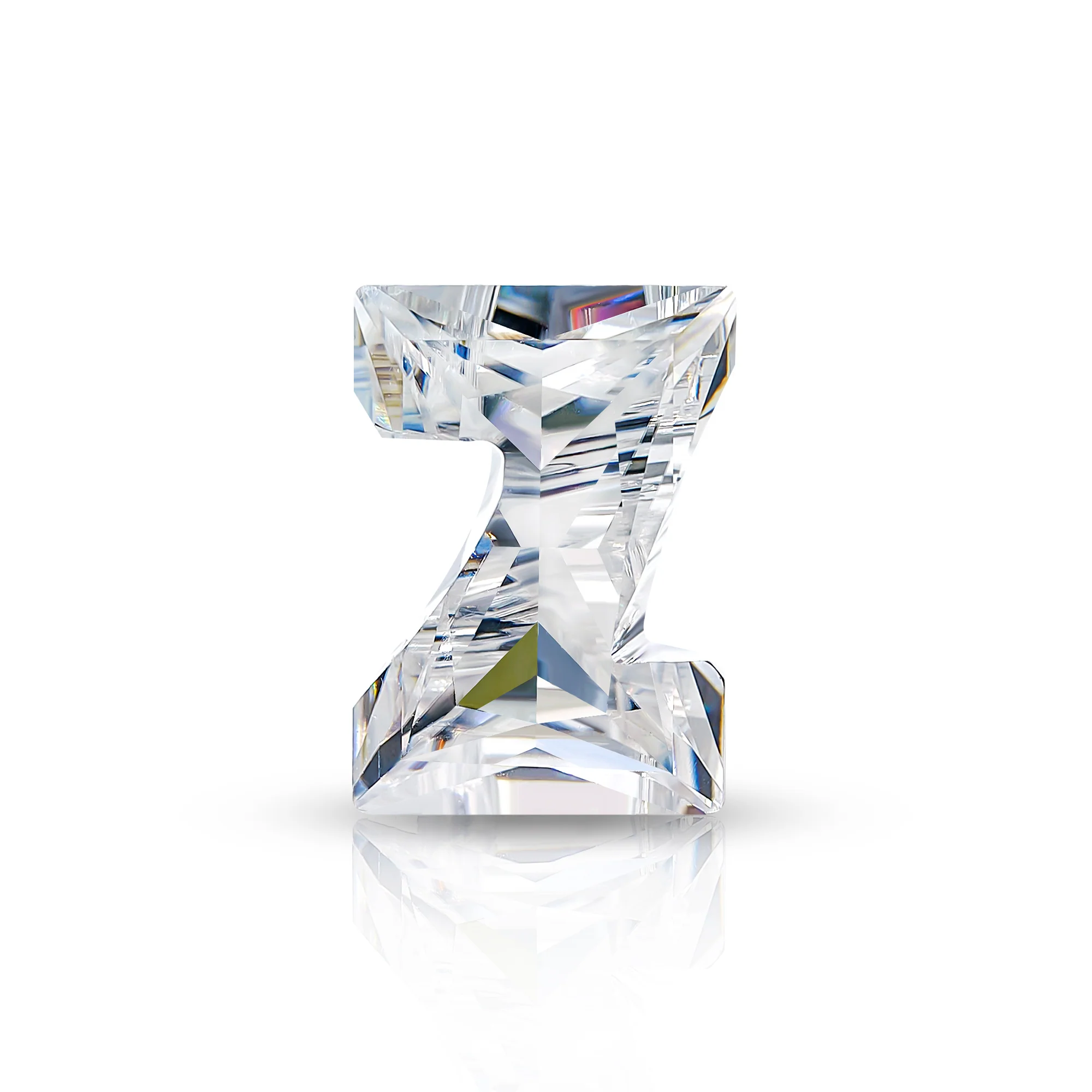 4CT MOISSANITE INITIAL EARRING IN SOLID GOLD - Image 25