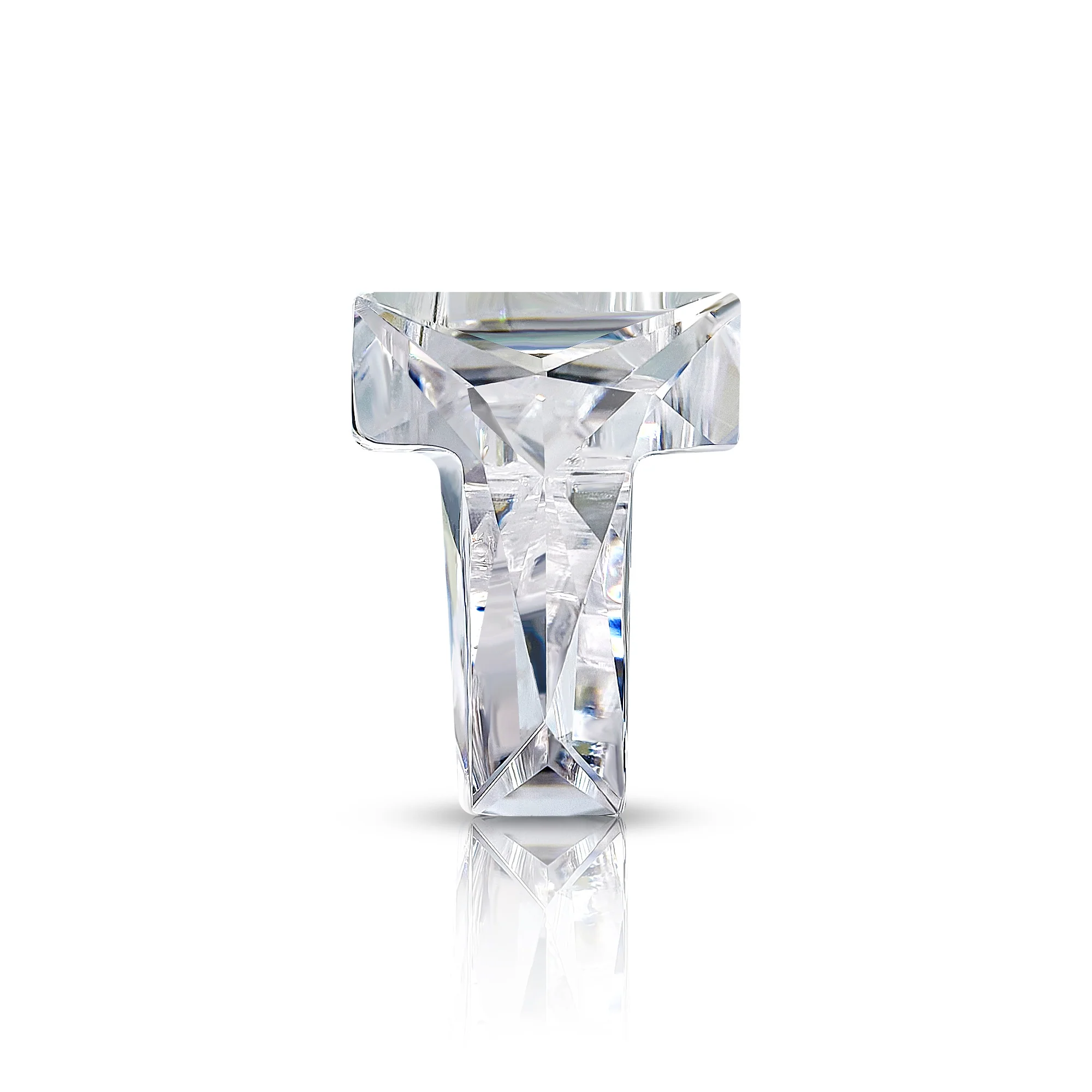 4CT MOISSANITE INITIAL EARRING IN SOLID GOLD - Image 26