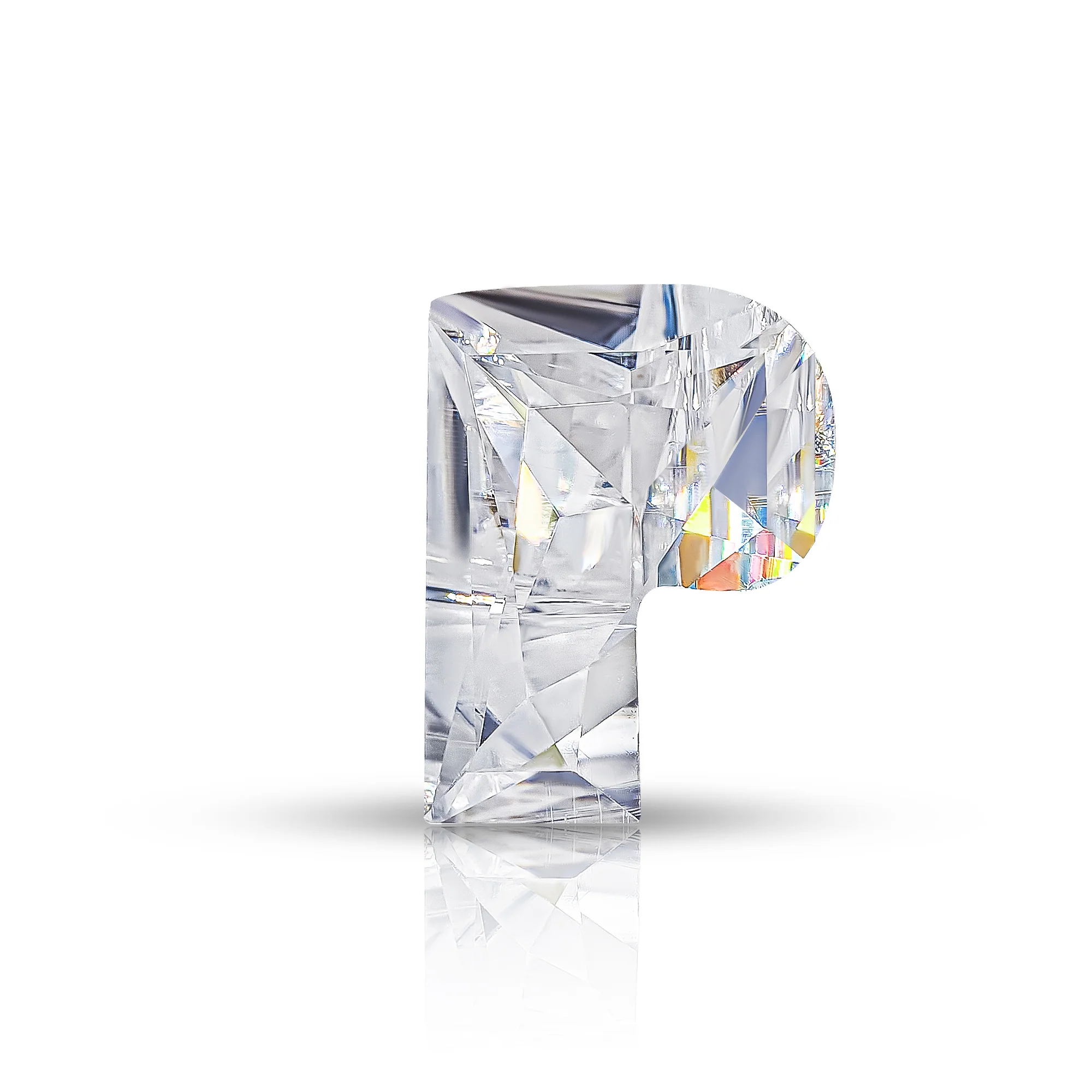 4CT MOISSANITE INITIAL EARRING IN SOLID GOLD - Image 30