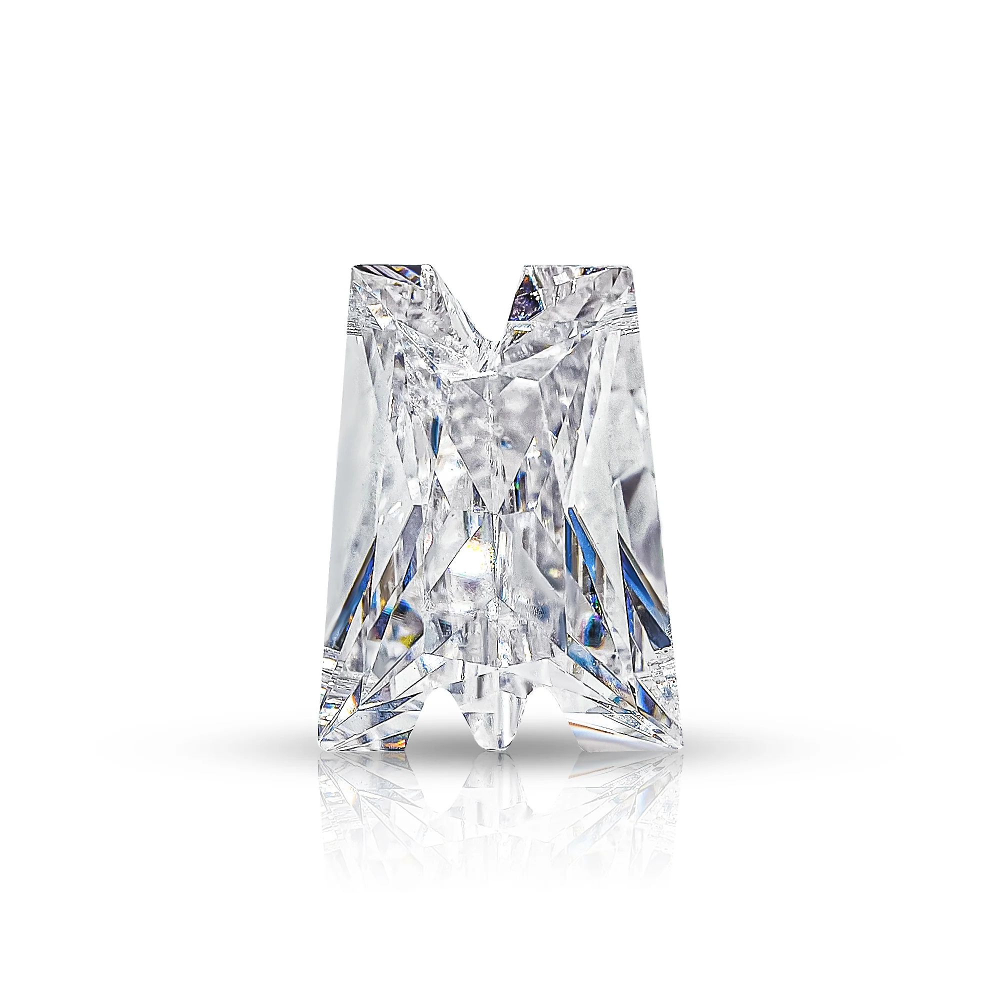4CT MOISSANITE INITIAL EARRING IN SOLID GOLD - Image 6