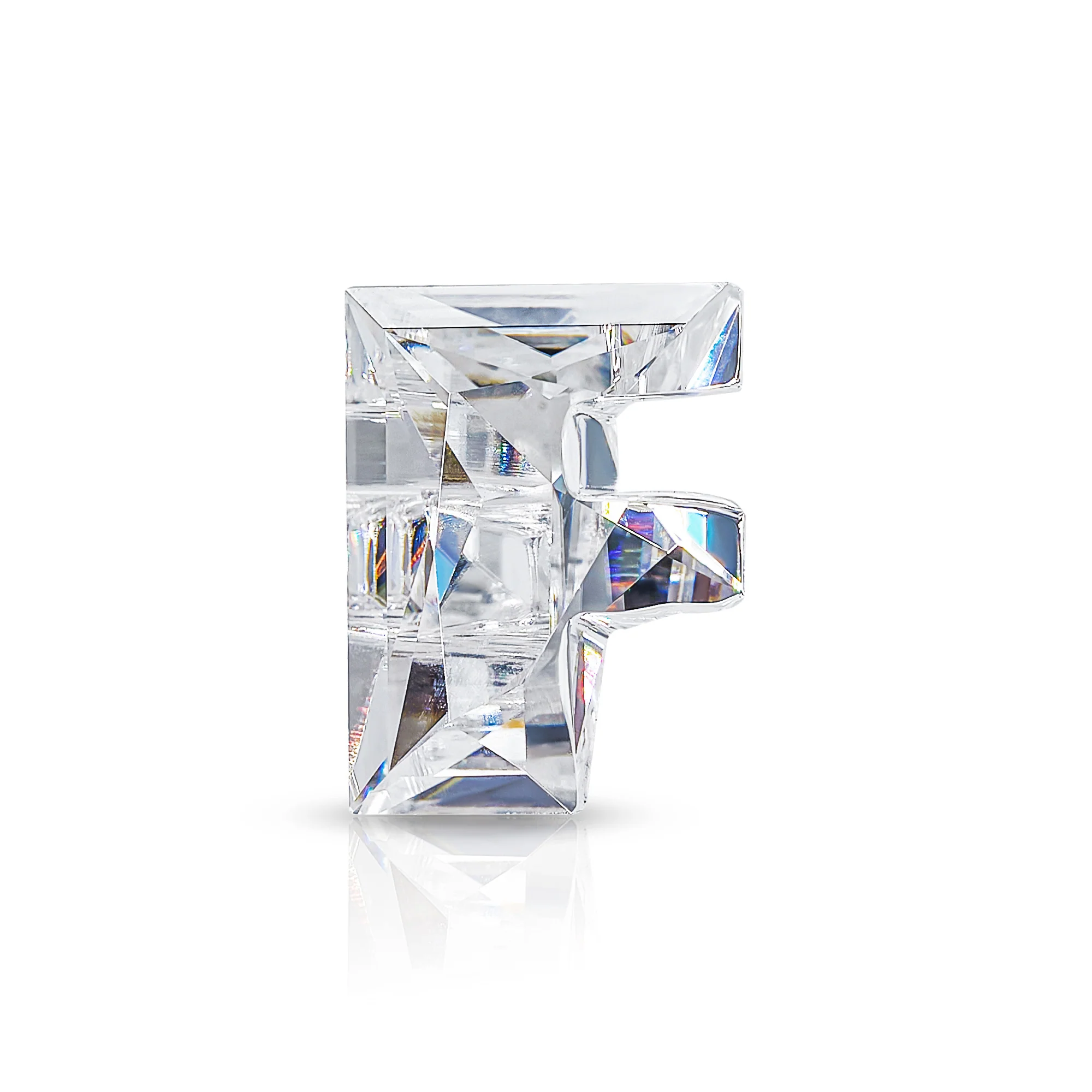 4CT MOISSANITE INITIAL EARRING IN SOLID GOLD - Image 9