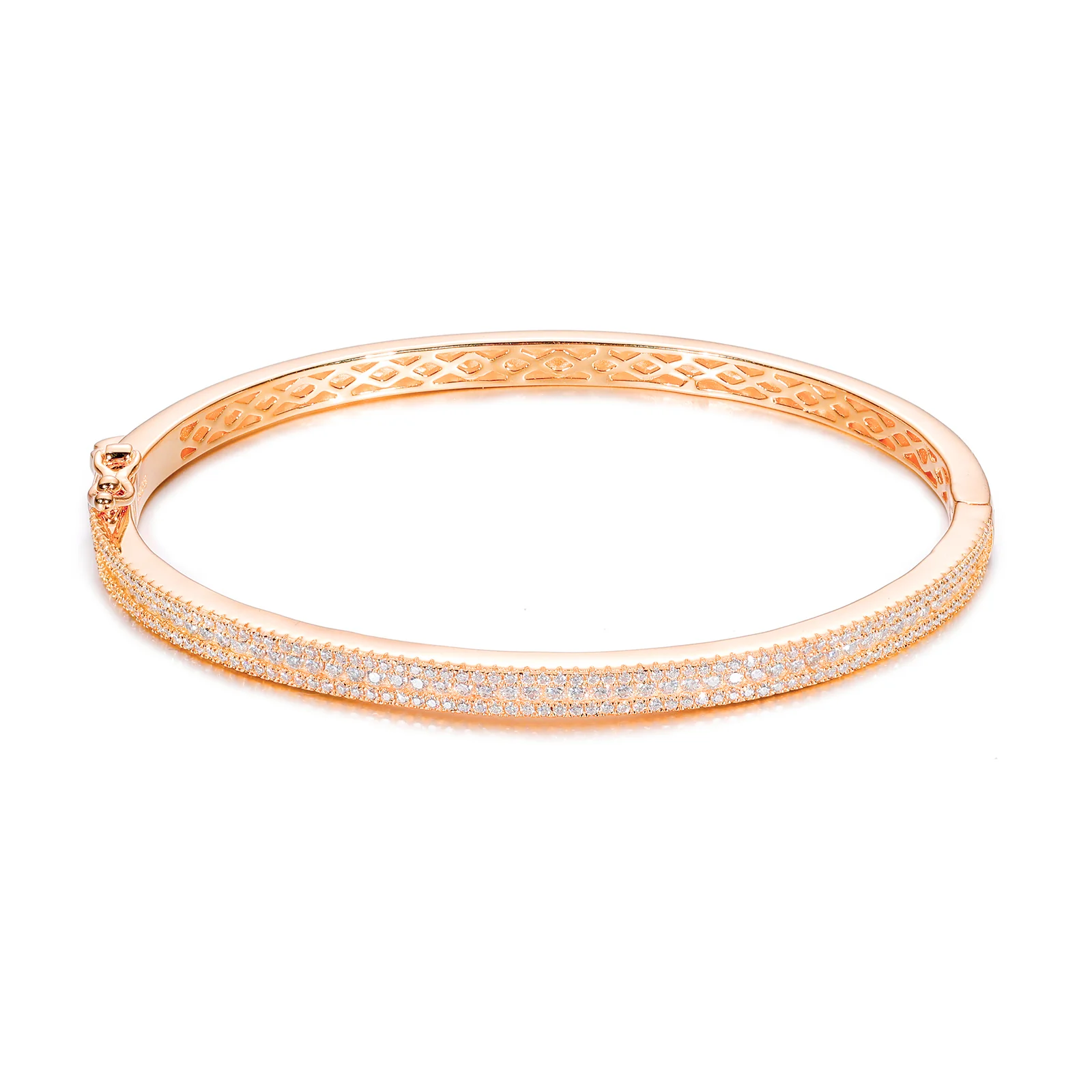 4MM MOISSANITE DIAMOND BANGLE BRACELET IN STERLING SILVER - Image 13