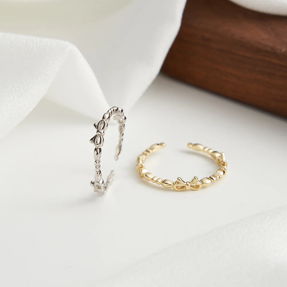 ADJUSTABLE STACKING RING IN STERLING SILVER - Image 2