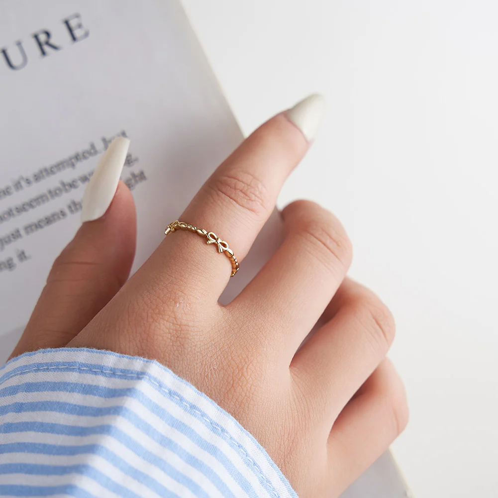 ADJUSTABLE STACKING RING IN STERLING SILVER - Image 3