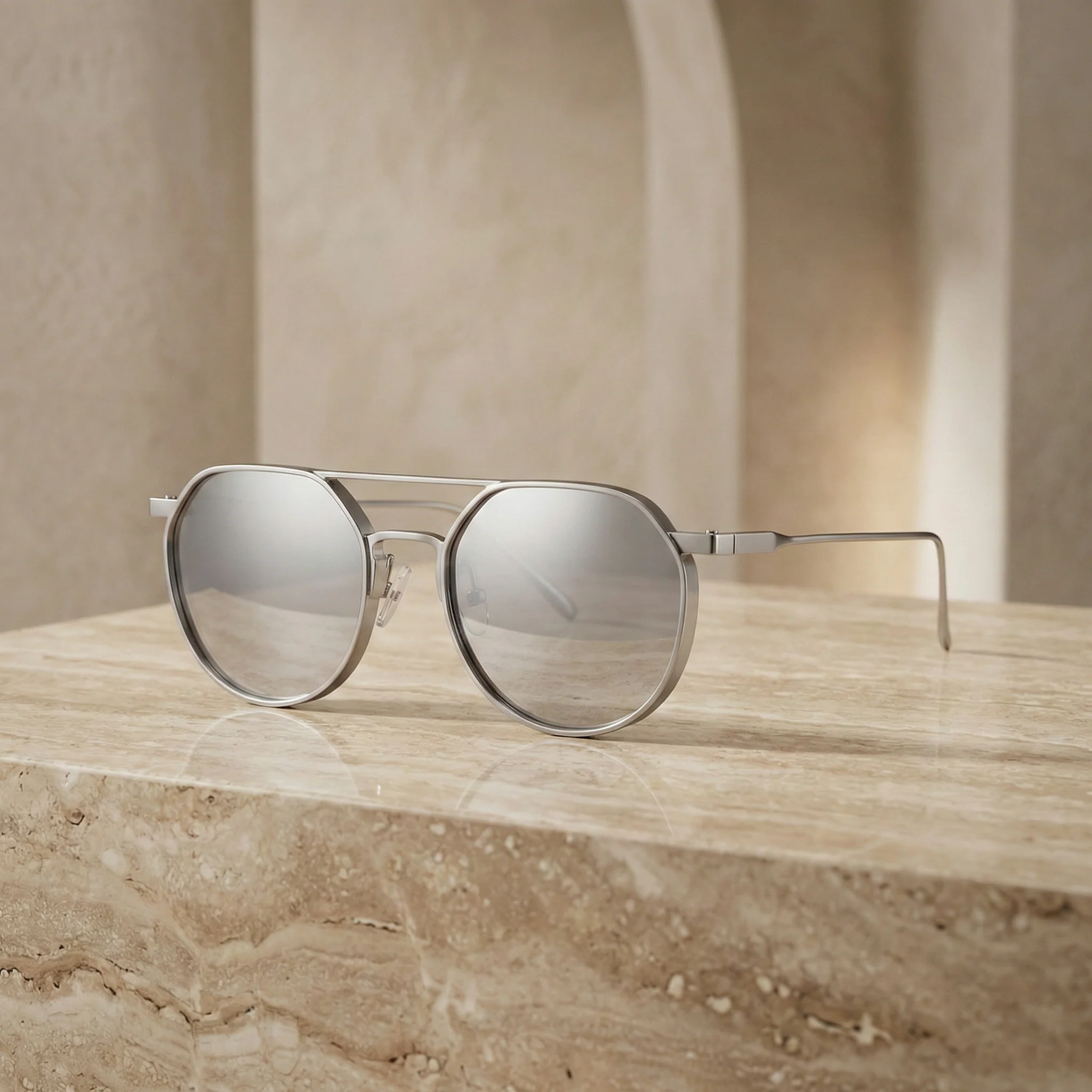 AERION METAL AVIATOR SUNGLASSES - Image 12