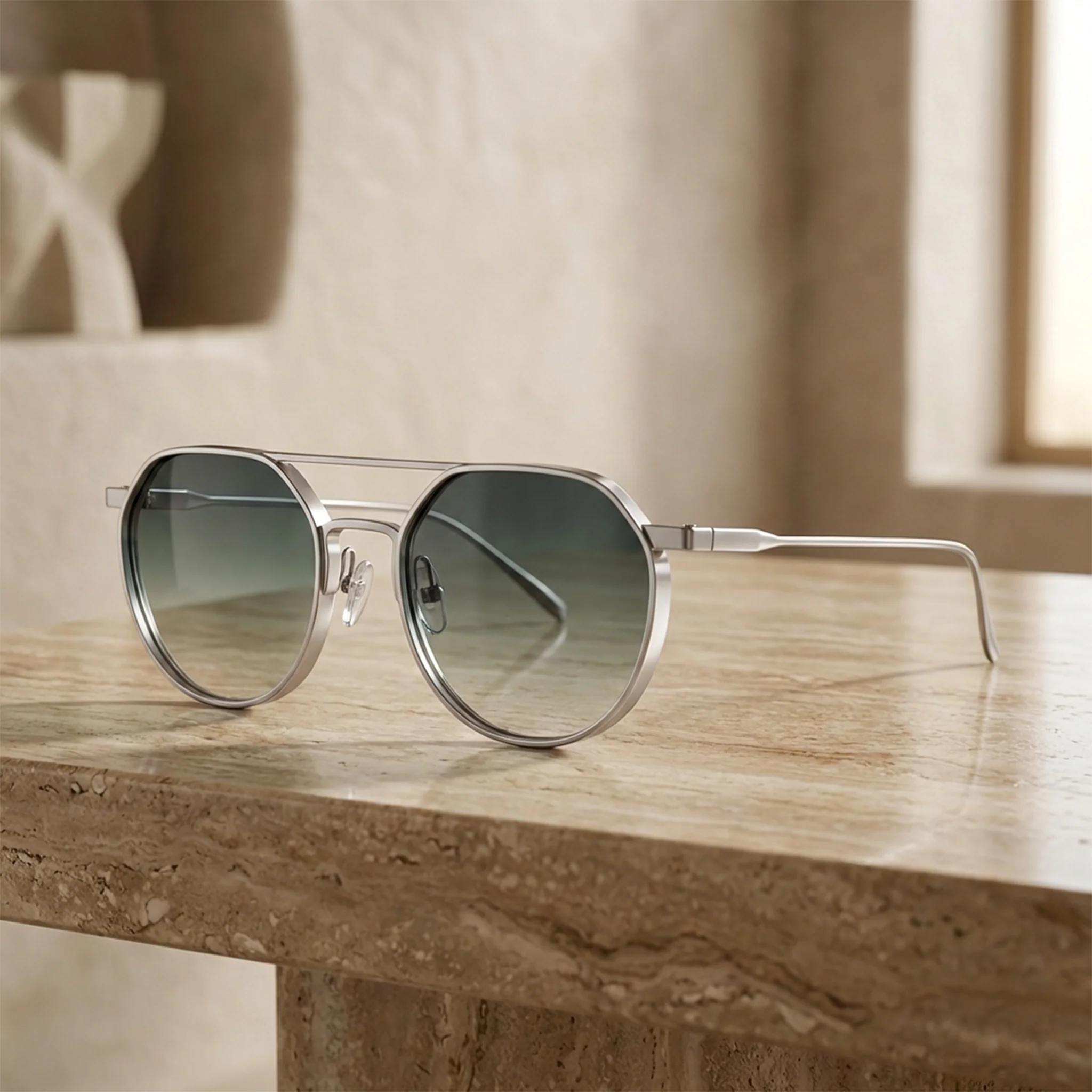 AERION METAL AVIATOR SUNGLASSES - Image 5