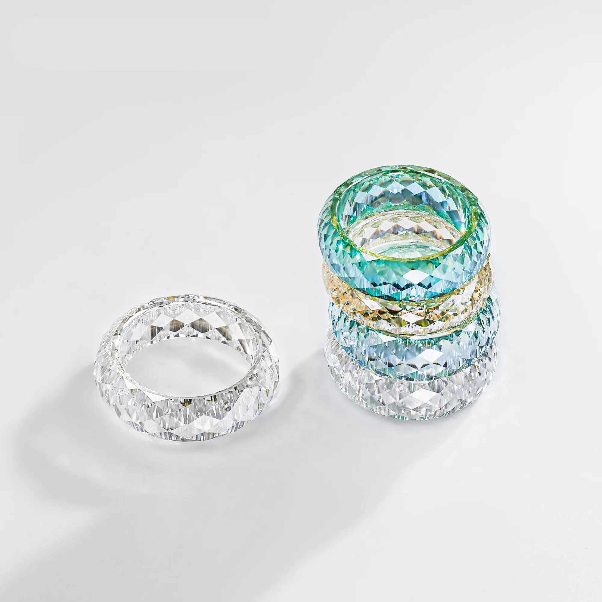 ALL MOISSANITE DIAMOND BAND RING - Image 2