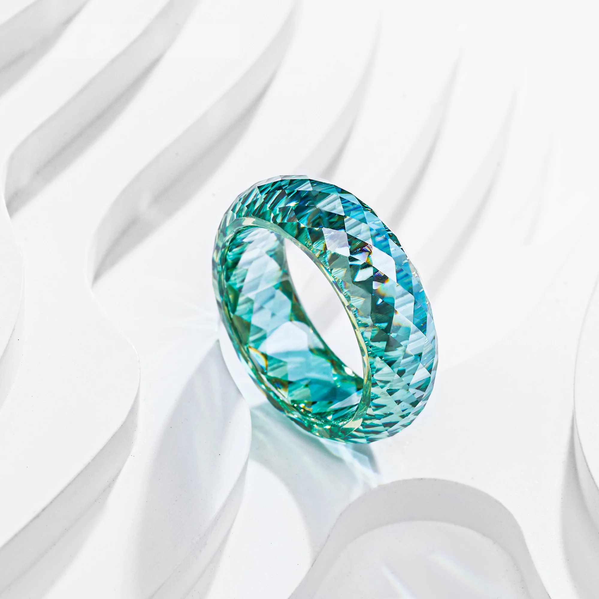 ALL MOISSANITE DIAMOND BAND RING - Image 4