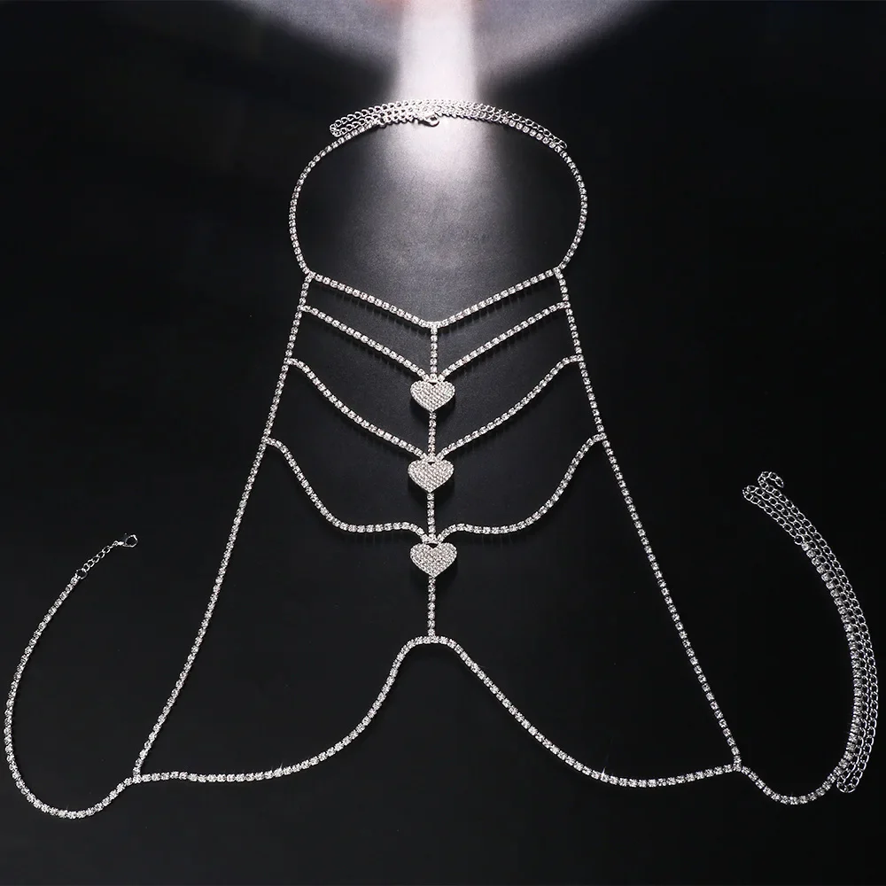 AMORE HEART CASCADE BODY CHAIN - Image 2