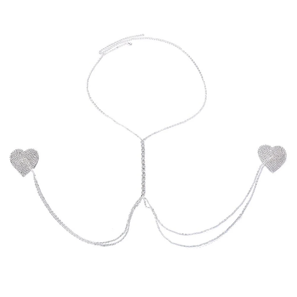 AMORE HEART DRAPE CHEST BODY CHAIN