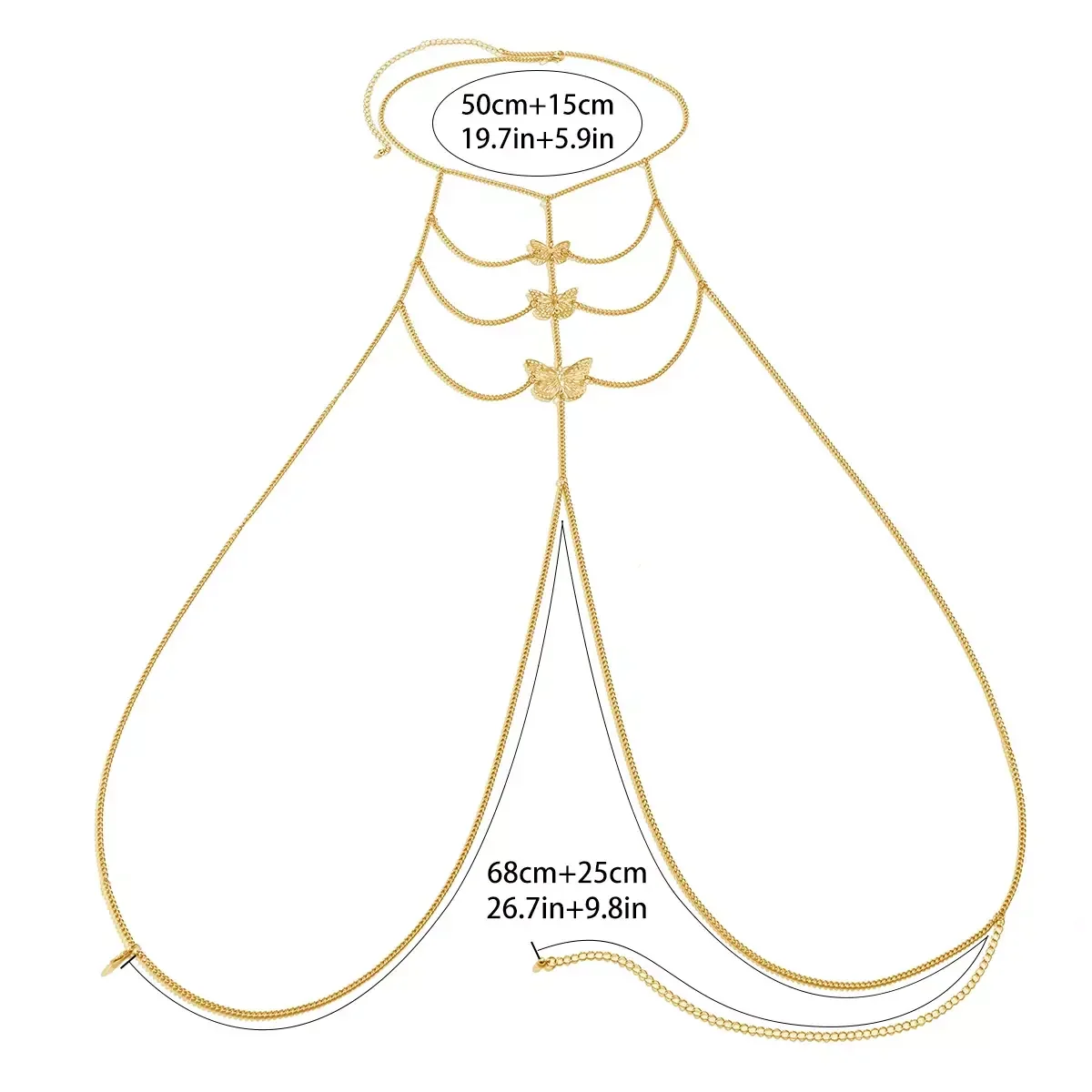 AURELIA BUTTERFLY CASCADE BODY CHAIN - Image 7