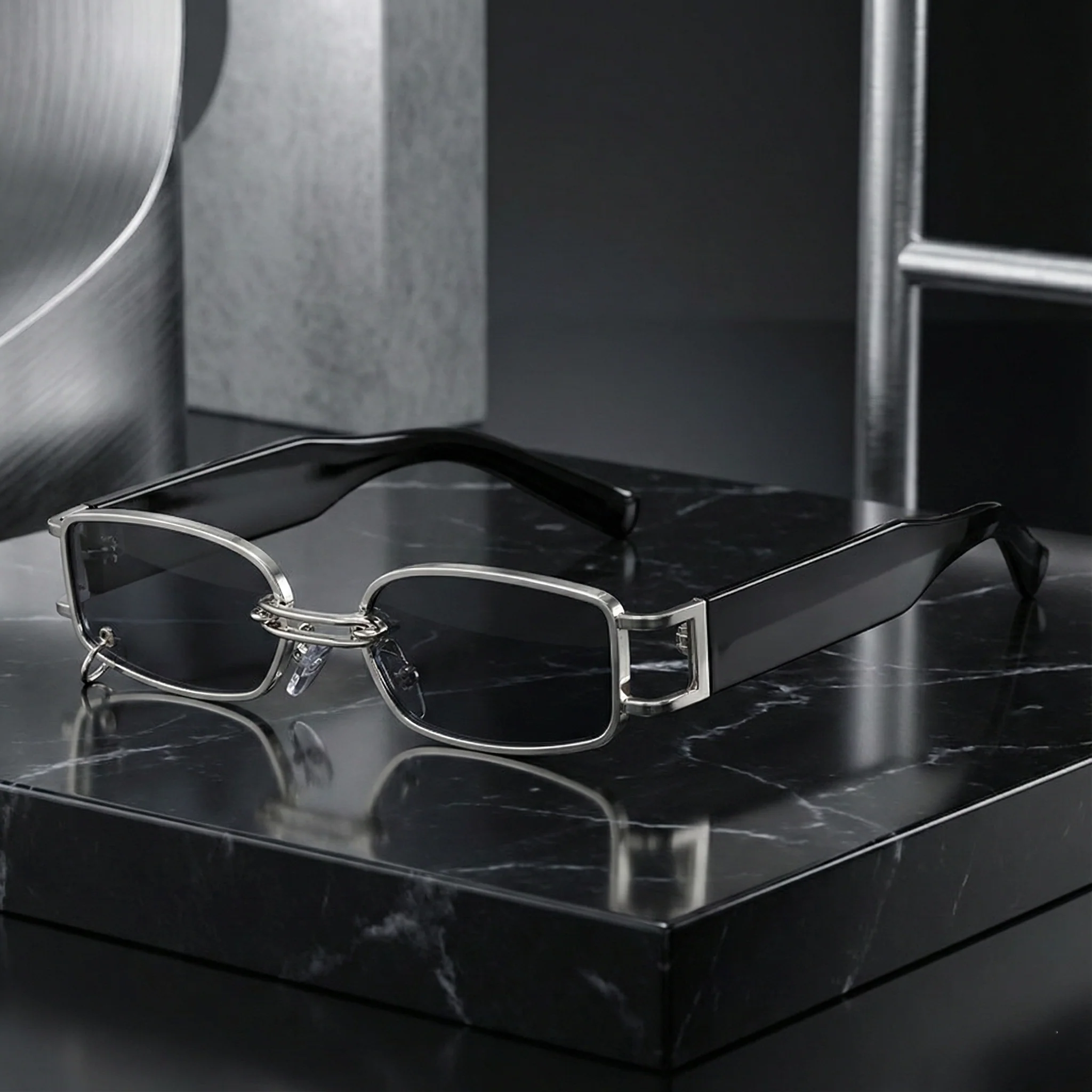 AURELIO RECTANGULAR SUNGLASSES - Image 12