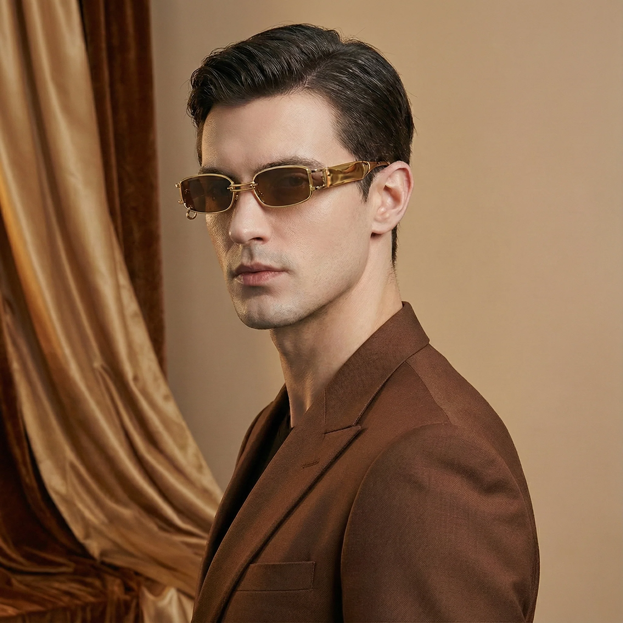 AURELIO RECTANGULAR SUNGLASSES - Image 4