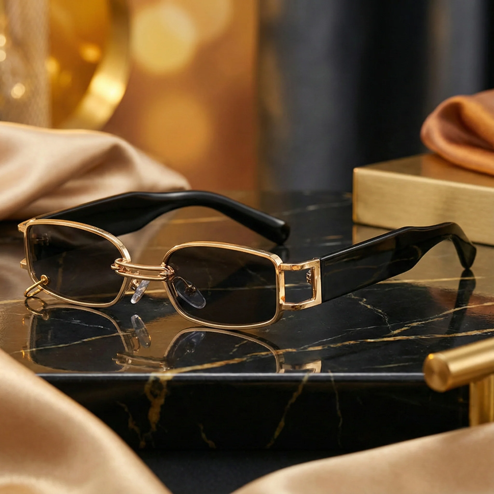 AURELIO RECTANGULAR SUNGLASSES - Image 7