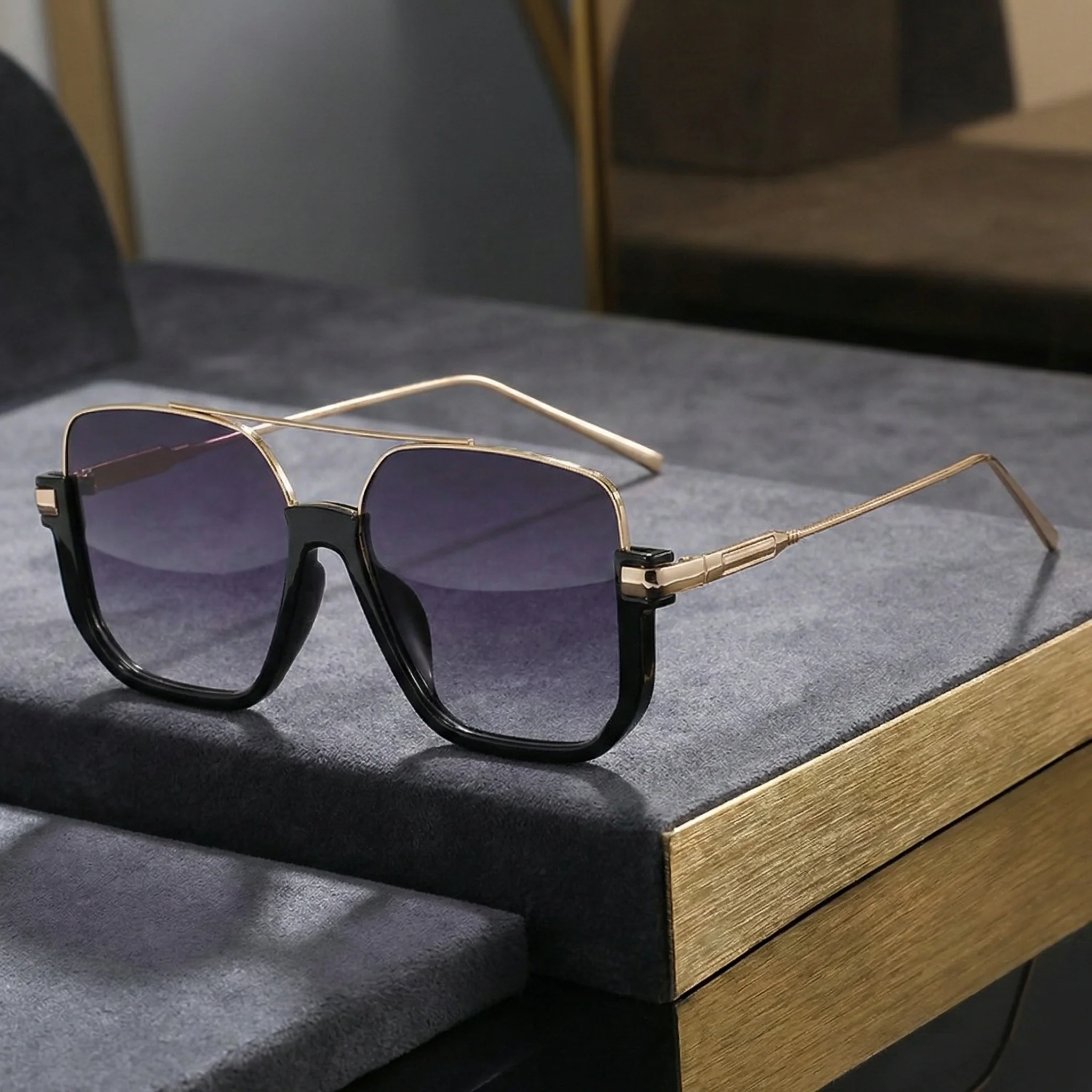AUREX SQUARE AVIATOR SUNGLASSES - Image 10