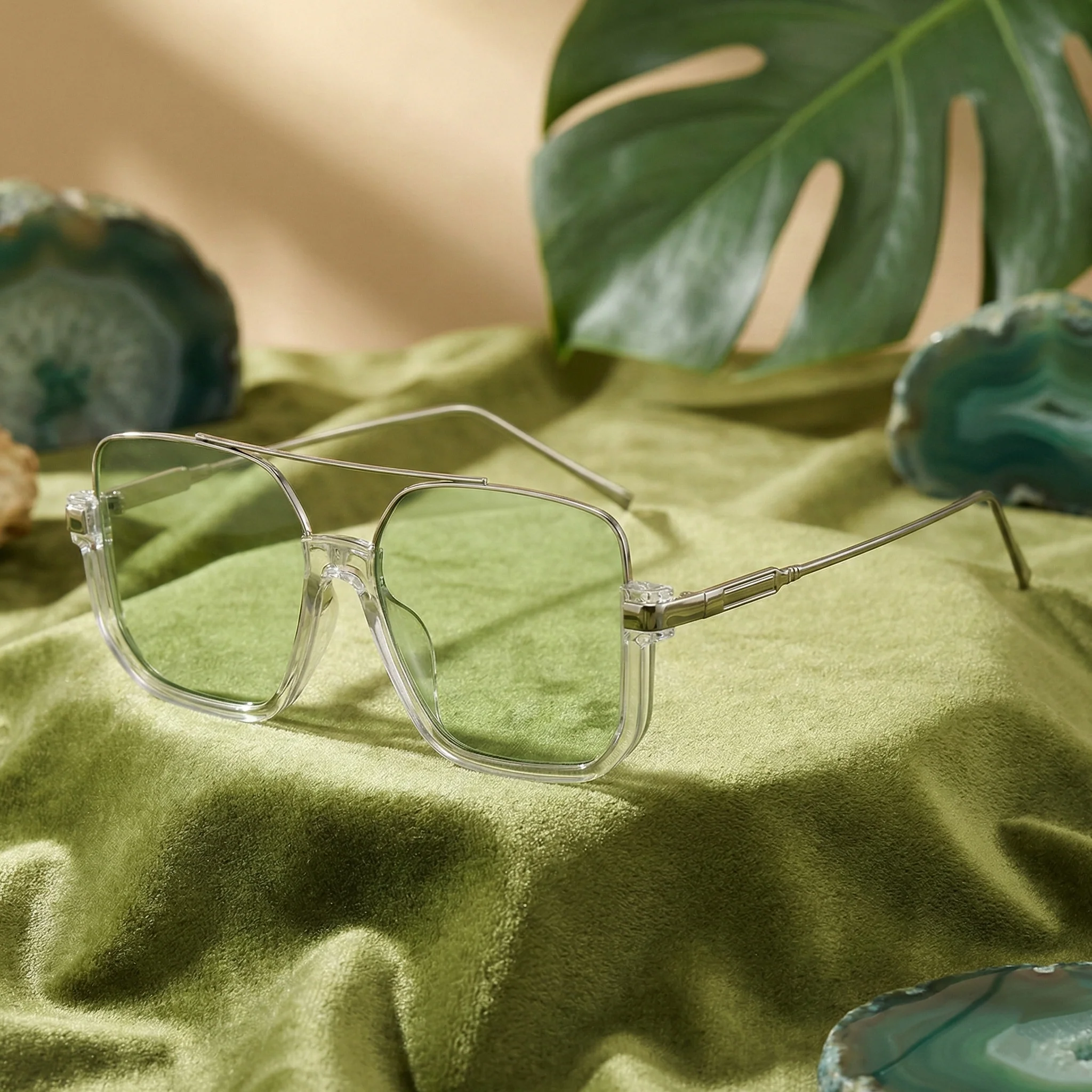 AUREX SQUARE AVIATOR SUNGLASSES - Image 4
