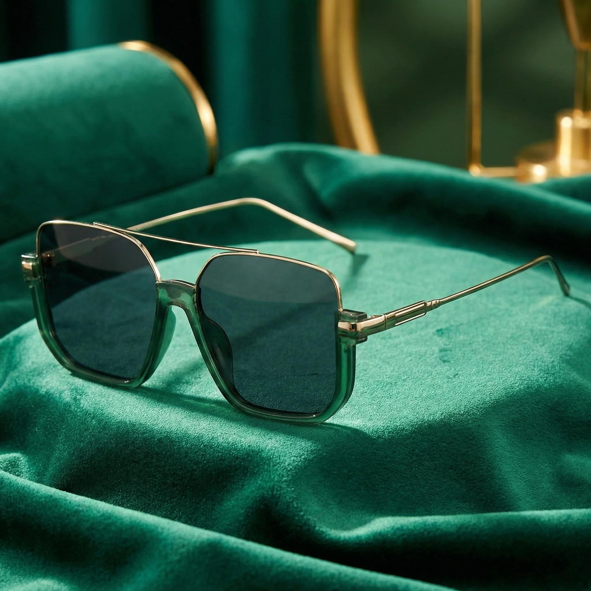 AUREX SQUARE AVIATOR SUNGLASSES - Image 6