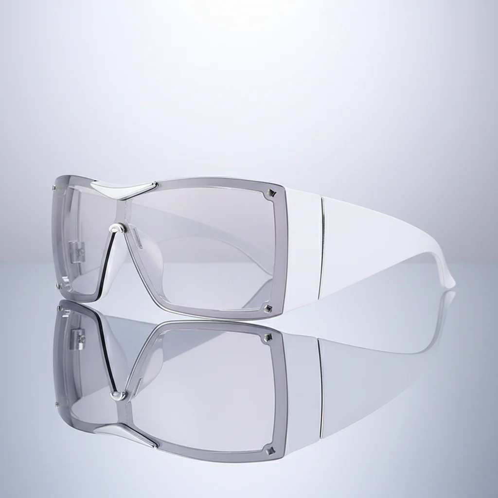 AURYN FUTURISTIC OVERSIZED SUNGLASSES - Image 8