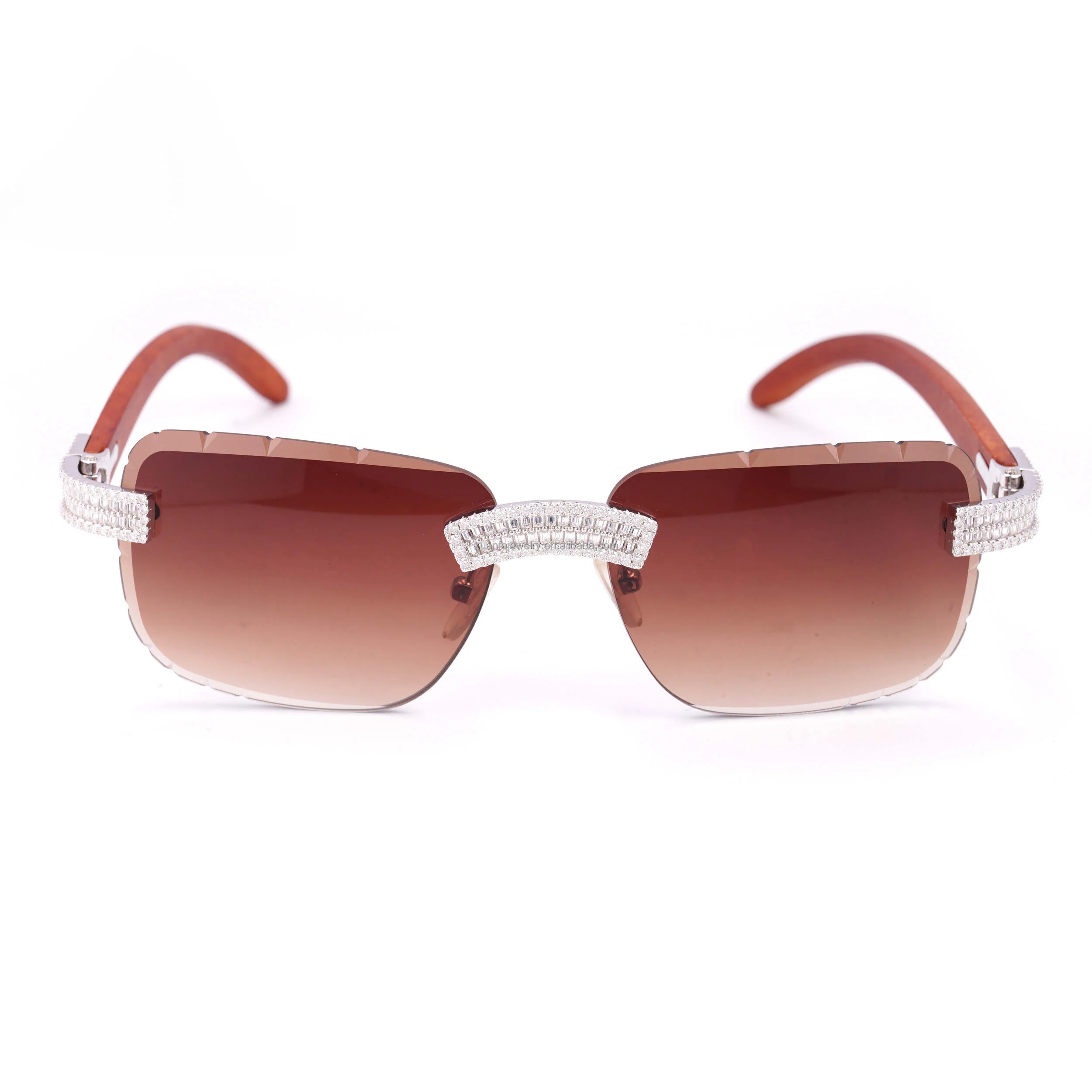 BAGUETTE MOISSANITE HIP HOP DRIP SUNGLASSES - Image 3