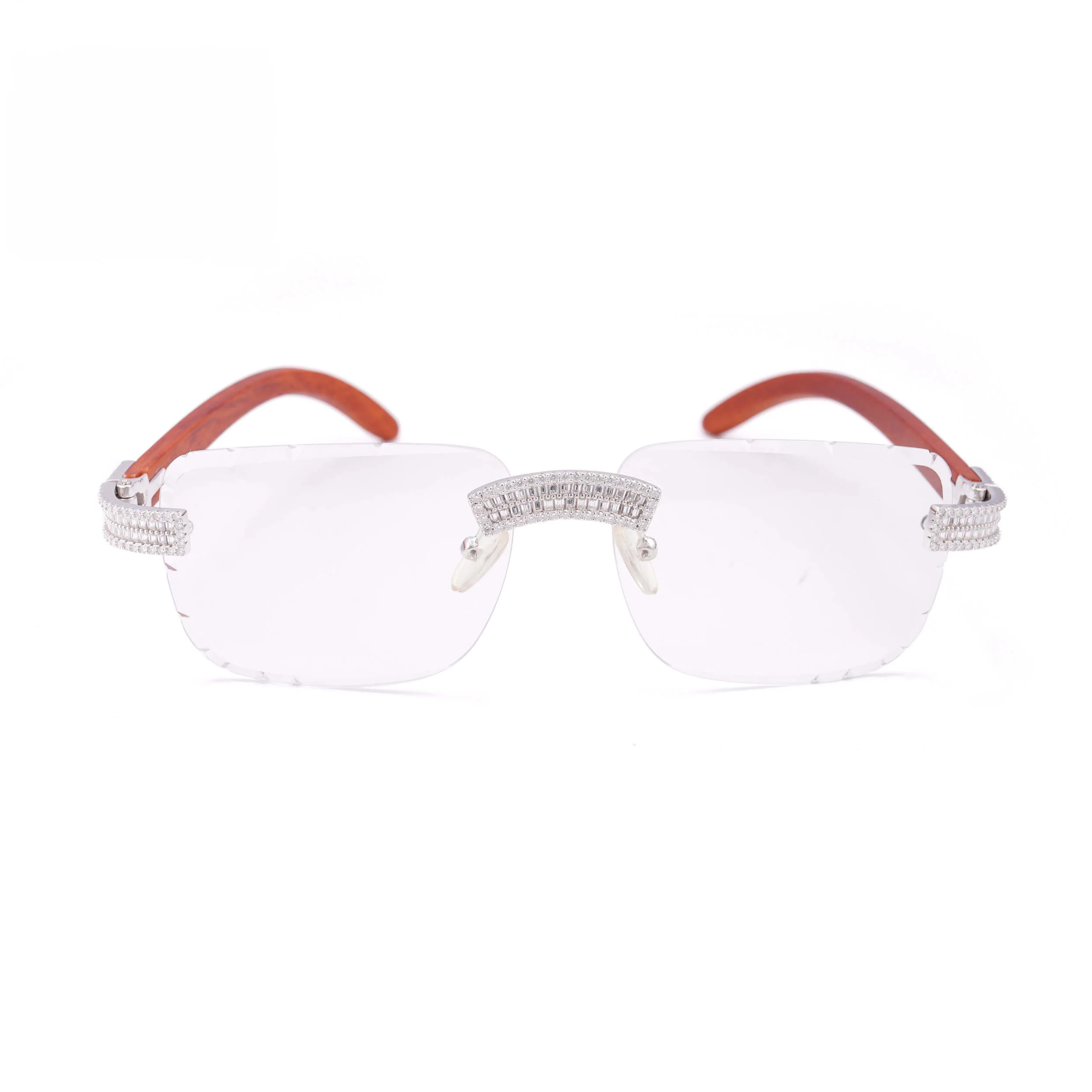BAGUETTE MOISSANITE HIP HOP DRIP SUNGLASSES - Image 5