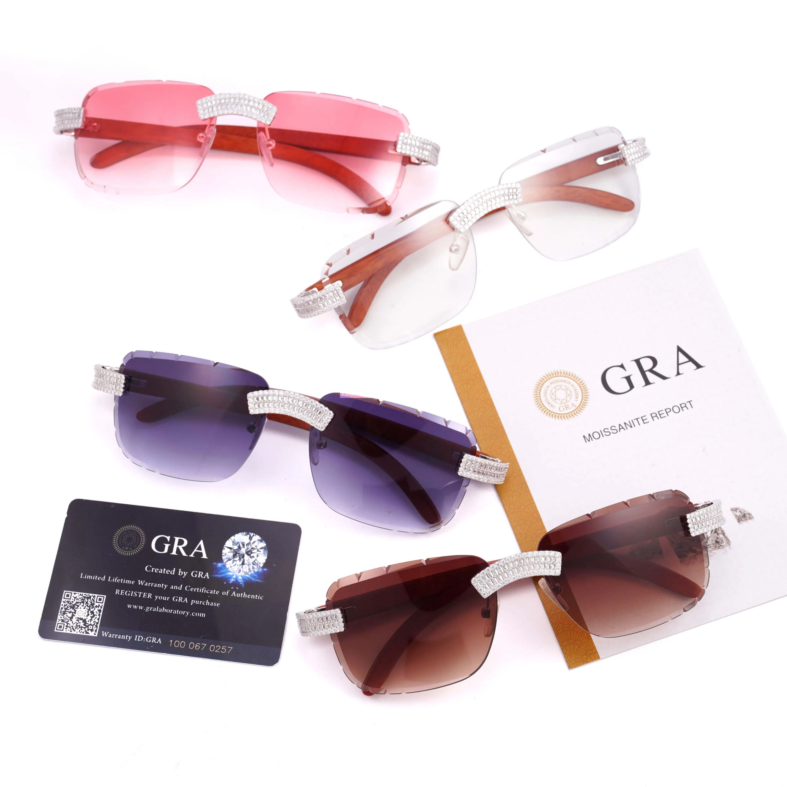 BAGUETTE MOISSANITE HIP HOP DRIP SUNGLASSES - Image 7
