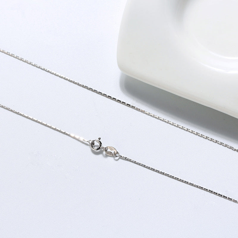 BAMBOO CHAIN NECKLACE IN STERLING SILVER - Image 3
