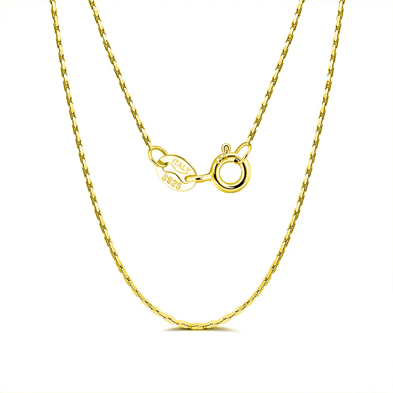 BAMBOO CHAIN NECKLACE IN STERLING SILVER - Image 5
