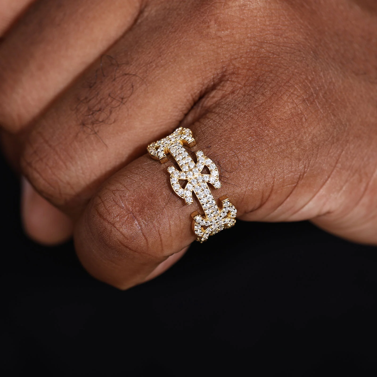 BYZANTINE MOISSANITE RING IN STERLING SILVER - Image 4