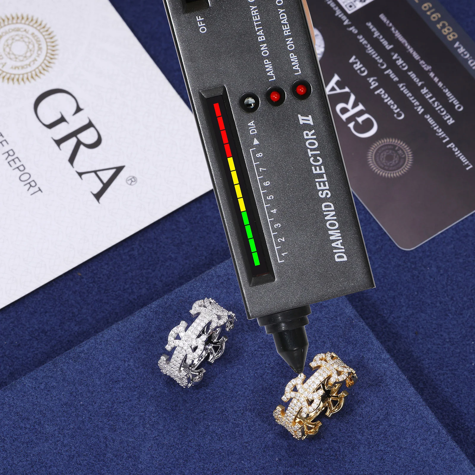 BYZANTINE MOISSANITE RING IN STERLING SILVER - Image 7