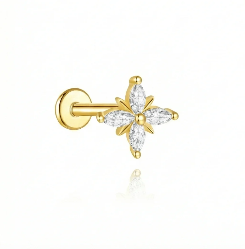 CARTILAGE EAR PIERCING IN STERLING SILVER - Image 10
