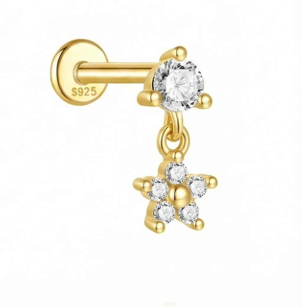 CARTILAGE EAR PIERCING IN STERLING SILVER - Image 5