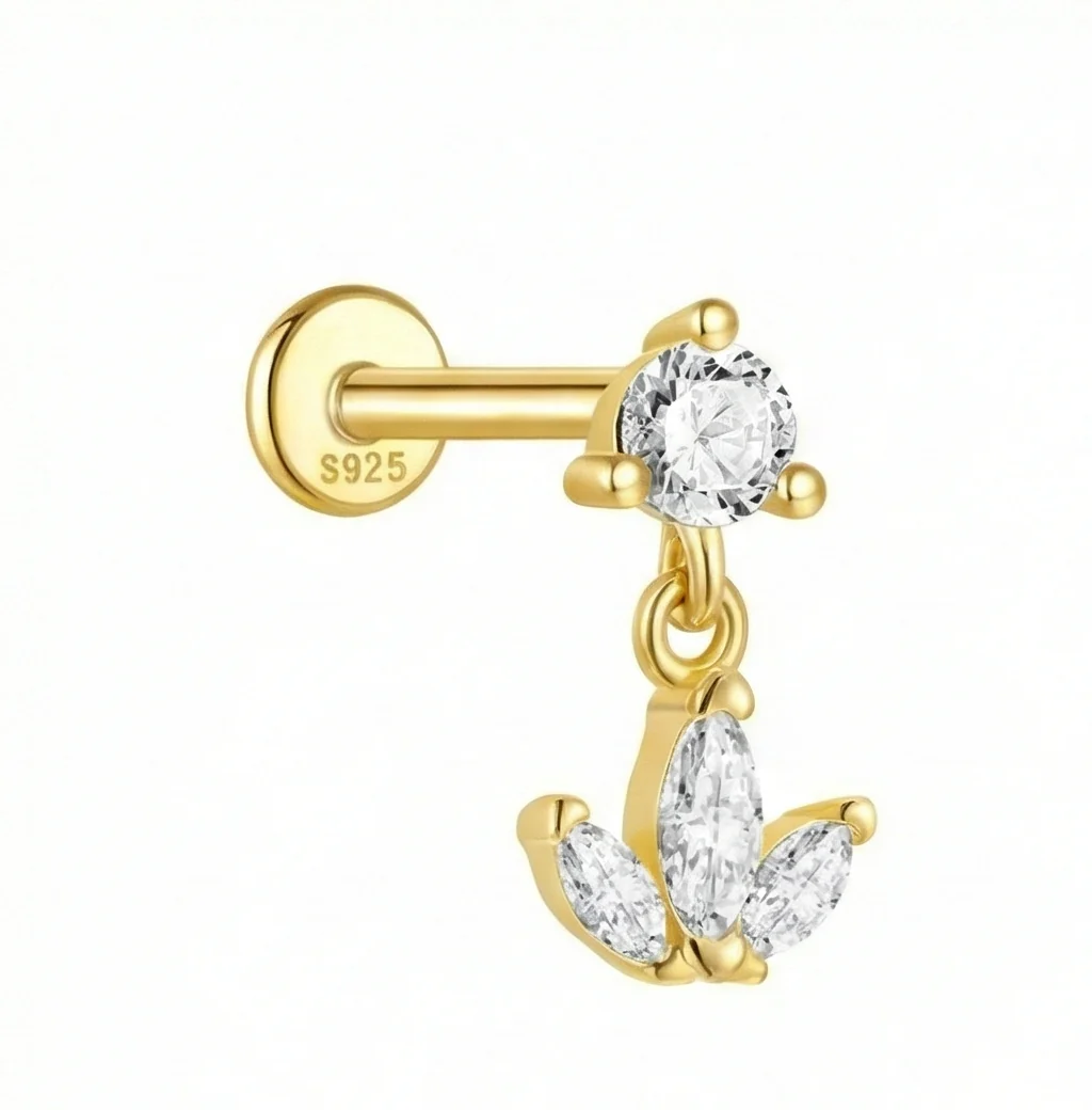 CARTILAGE EAR PIERCING IN STERLING SILVER - Image 8