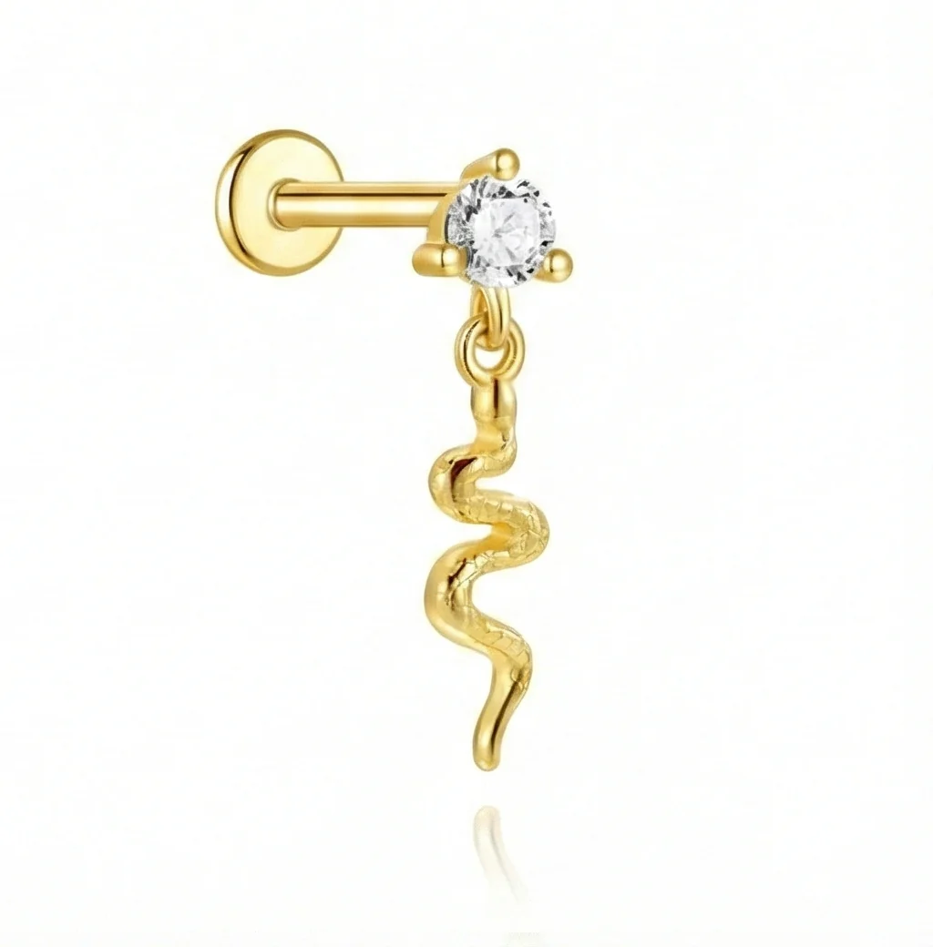 CARTILAGE EAR PIERCING IN STERLING SILVER - Image 9