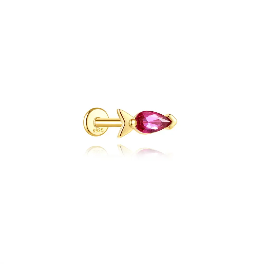 CARTOON ENAMEL PIERCING IN STERLING SILVER - Image 13
