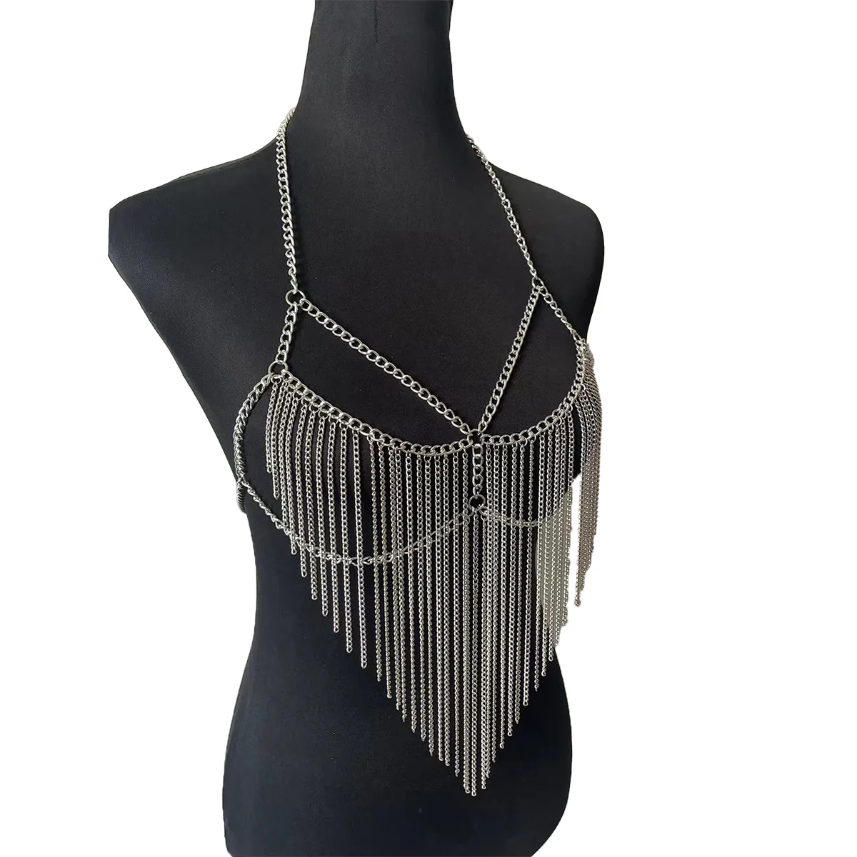 CASCADE FRINGE BODY CHAIN BRALETTE - Image 3