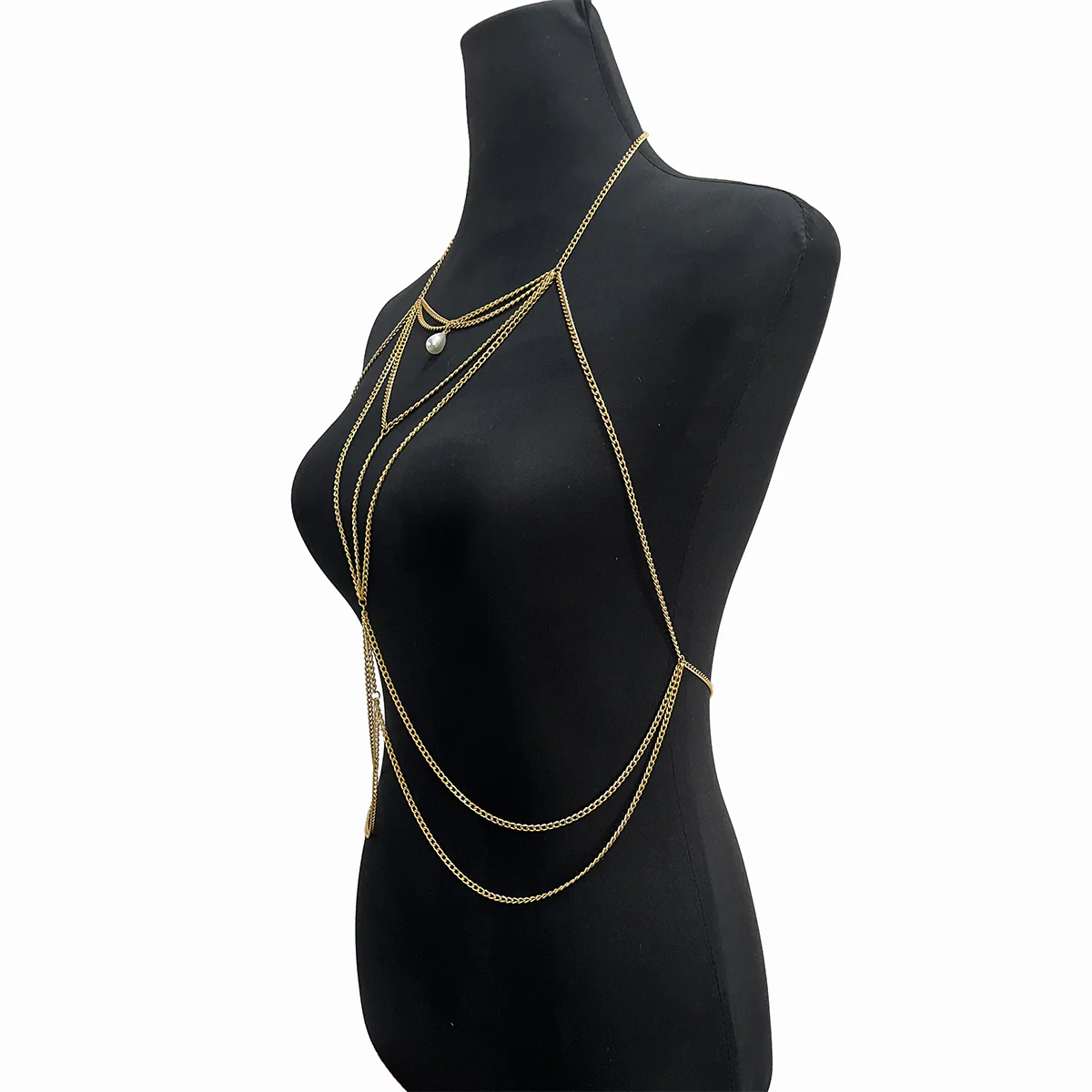 CASCADING PEARL DROP BODY CHAIN - Image 5