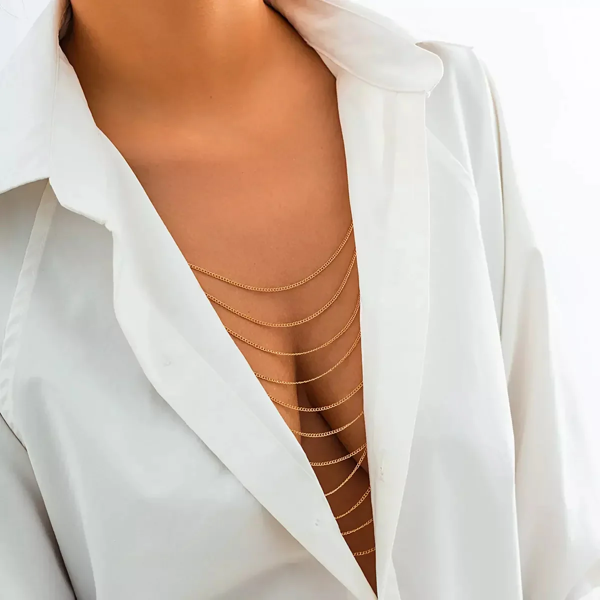 CELESTE BACK REVERSIBLE DRAPE BODY CHAIN - Image 4
