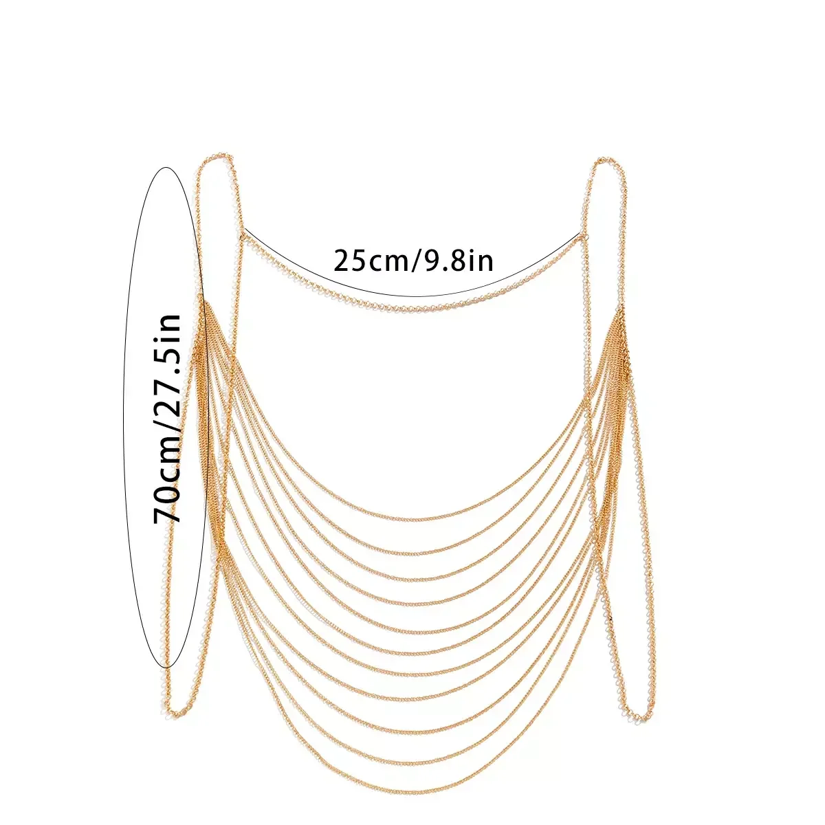 CELESTE BACK REVERSIBLE DRAPE BODY CHAIN - Image 7
