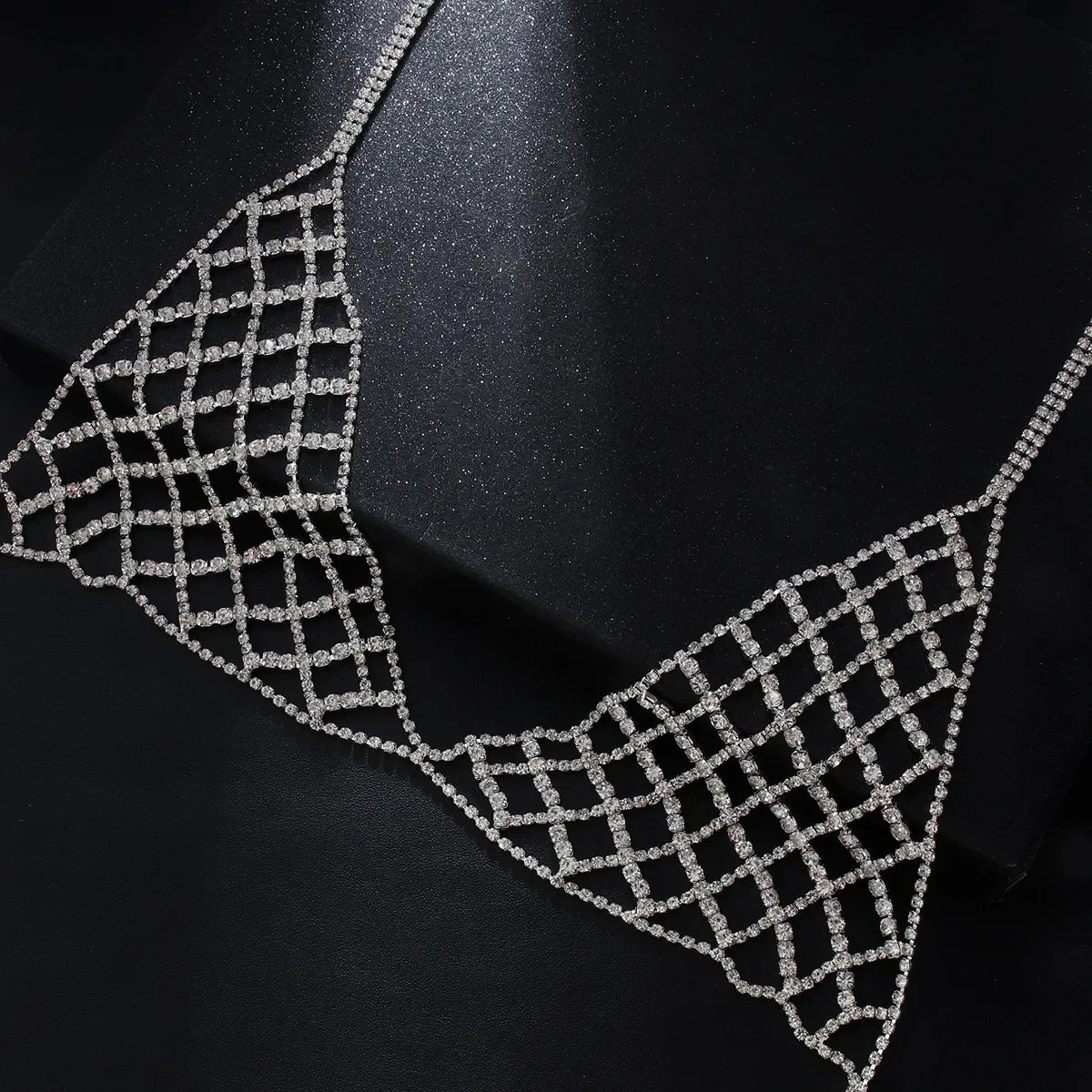 CELESTINE CRYSTAL WEAVE BODY CHAIN BRALETTE - Image 3