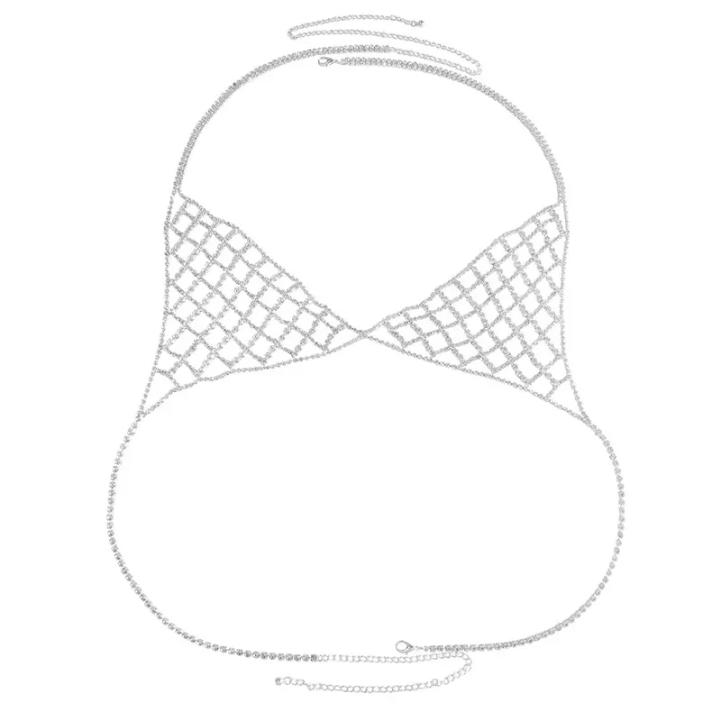 CELESTINE CRYSTAL WEAVE BODY CHAIN BRALETTE - Image 4