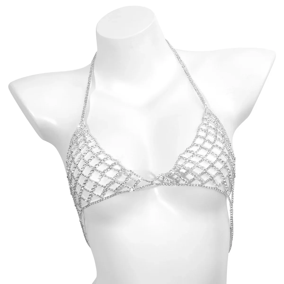 CELESTINE CRYSTAL WEAVE BODY CHAIN BRALETTE - Image 5